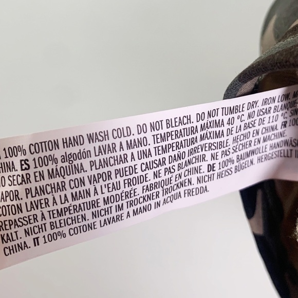 NWT Endless Rose Shopbop Revolve Camo Print Padded Shoulder Sleeveless Top - Picture 8 of 8